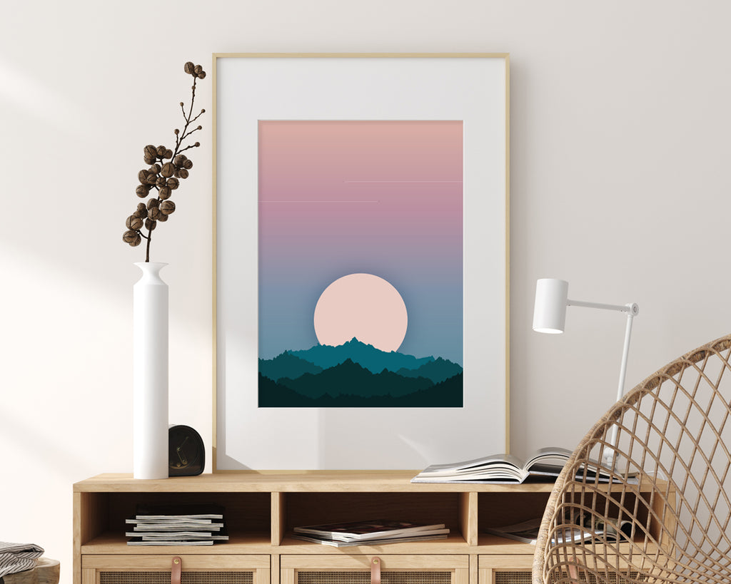 Sunset Landscape Print