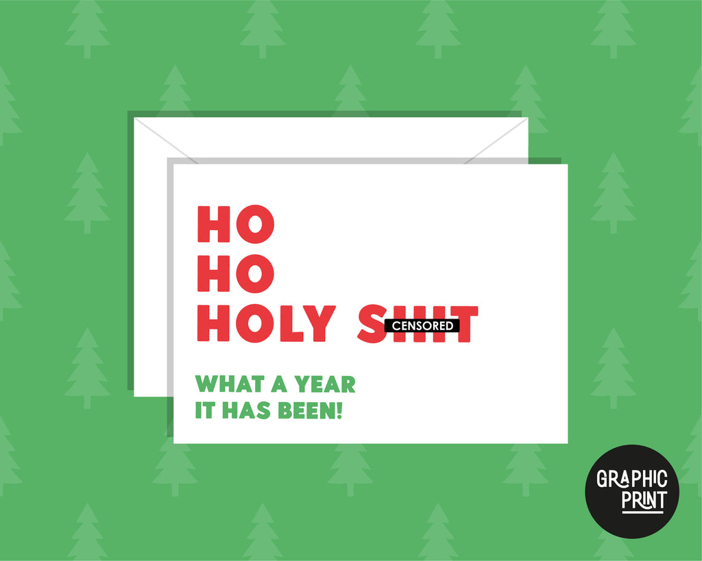 Ho Ho Ho What A Year It's Been, Pandemic Christmas Greeting Card