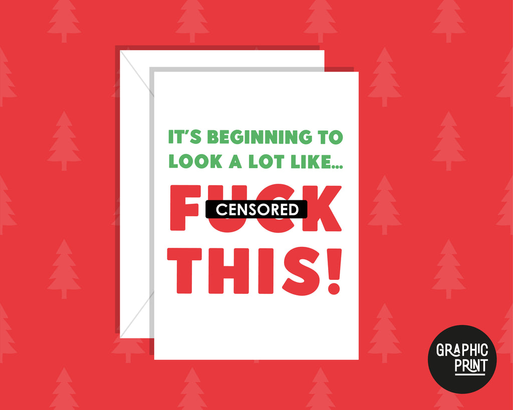 It's Beginning to Look at Lot Like, Pandemic Christmas Greeting Card
