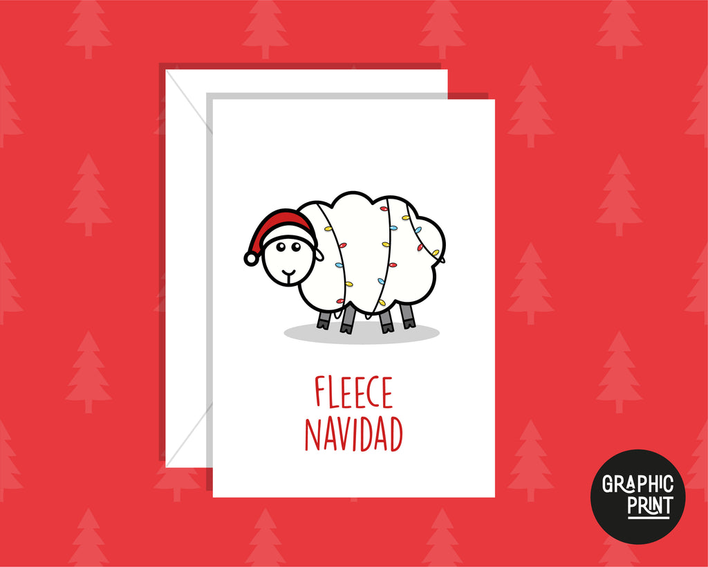 Fleece Navidad Christmas Carol Funny Christmas Greeting Card