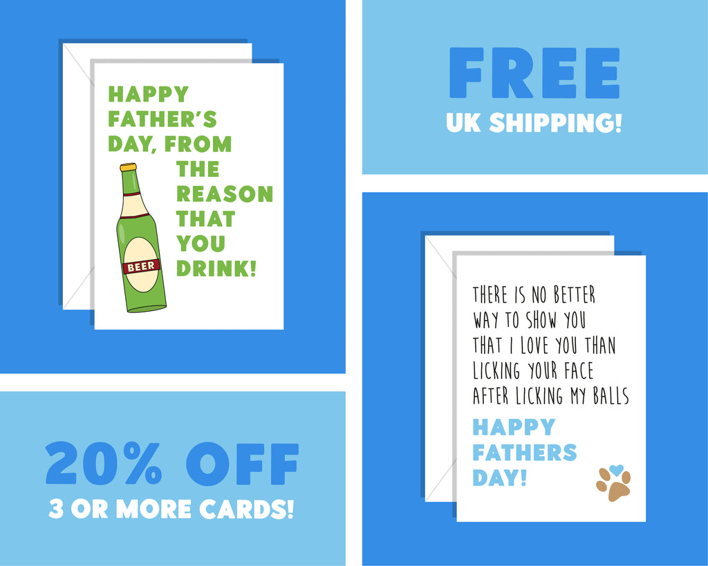 Happy Father's Day From The Reason You Drink Father's Day Card