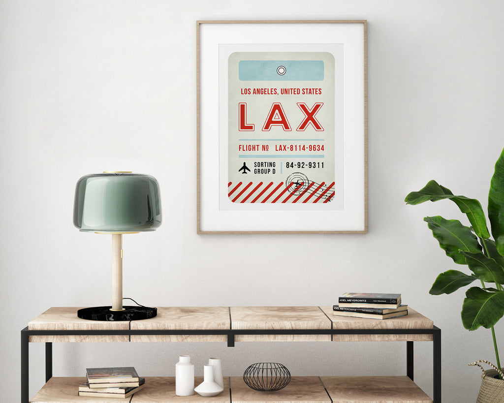 Los Angeles, United States of America Luggage Tag Travel Poster