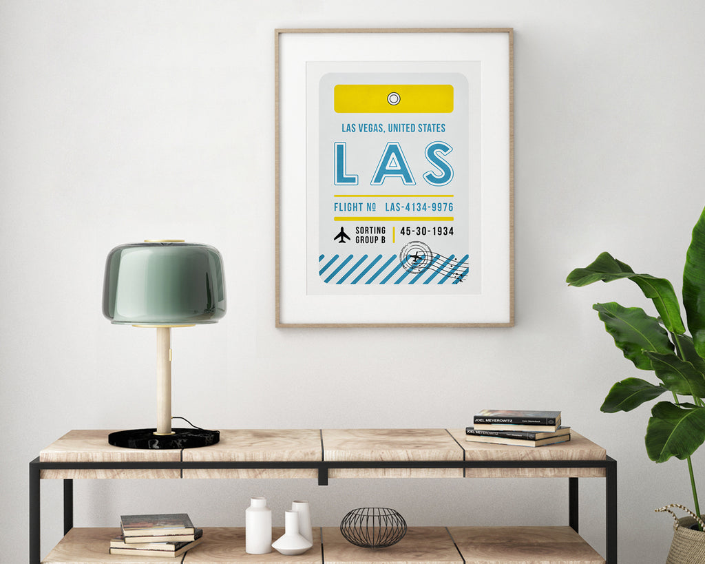 Las Vegas, United States of America Luggage Tag Travel Poster