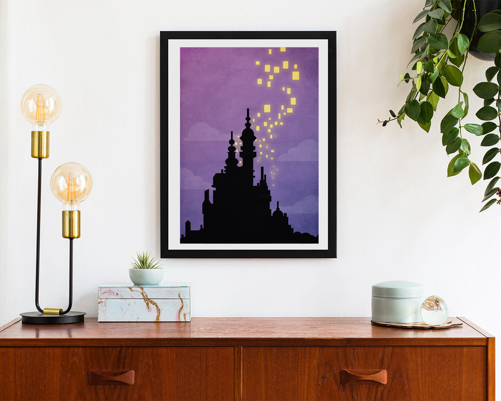 Disney Tangled Corona Castle Kids Film Movie Poster