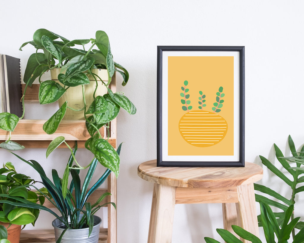 Illustrated Plant Plant Wall Art Print