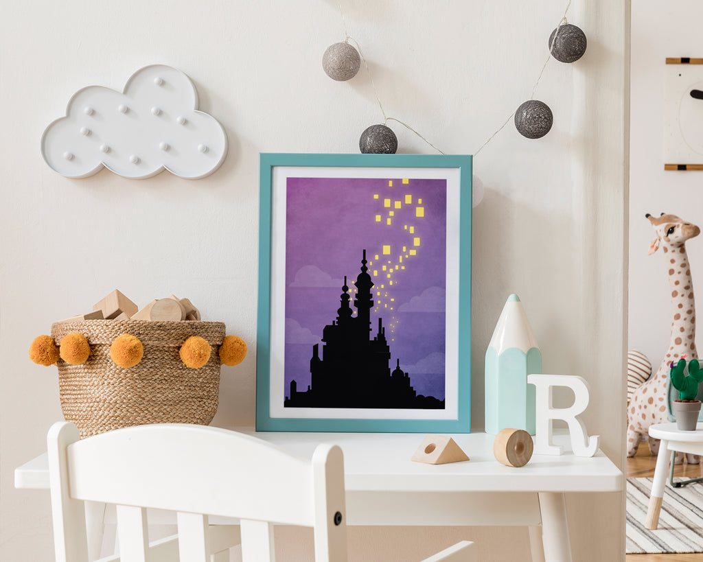 Disney Tangled Corona Castle Kids Film Movie Poster