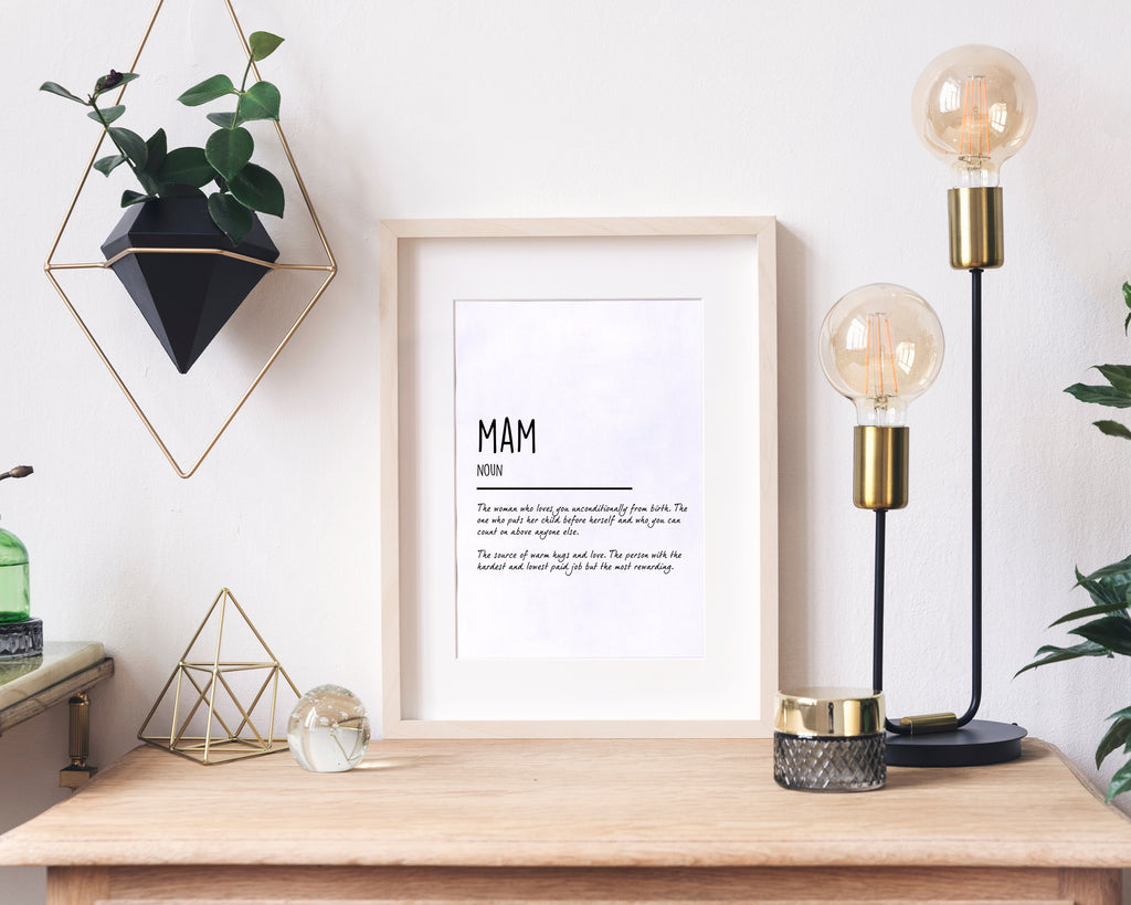 Mum Definition Quote Wall Art Print
