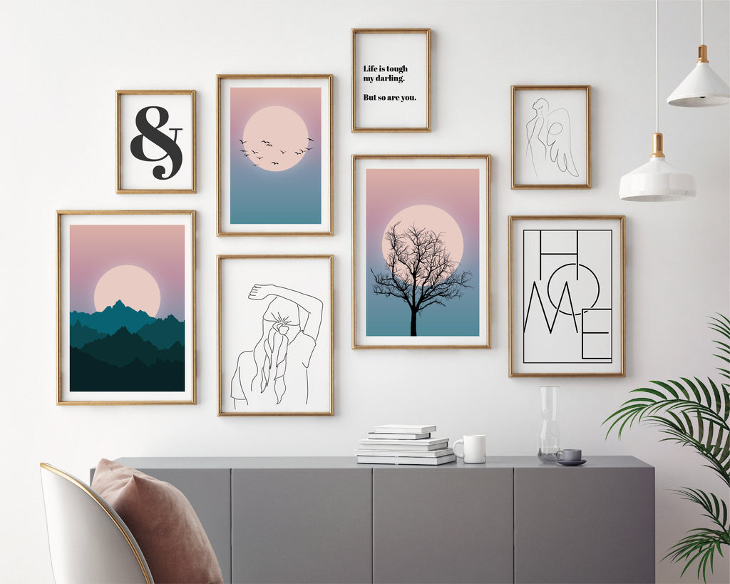 Daydream Gallery Wall Bundle Set of 8 Prints
