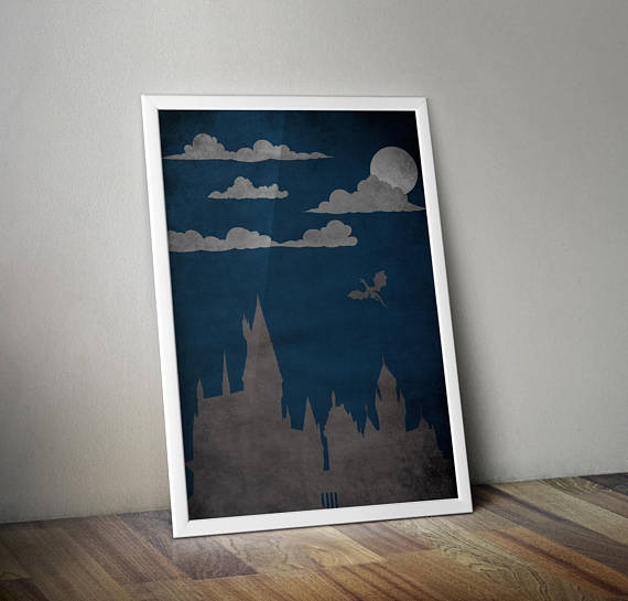 Harry Potter Hogwarts Castle Film Movie Poster