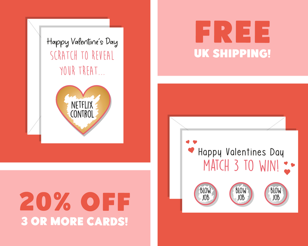 Happy Valentines Day Scratch To Reveal Your Treat! Netflix Control Funny Valentine's Day Card