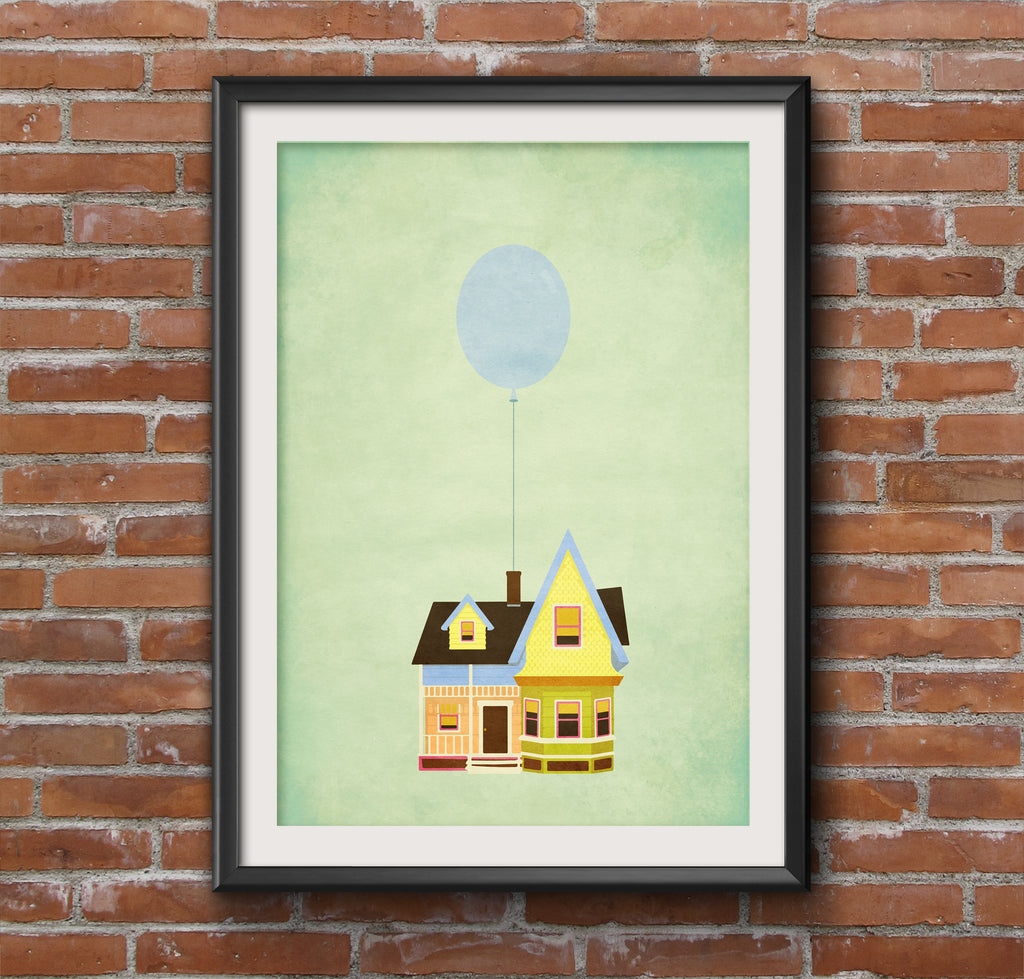 Disney's Up Balloon House Film Movie Poster