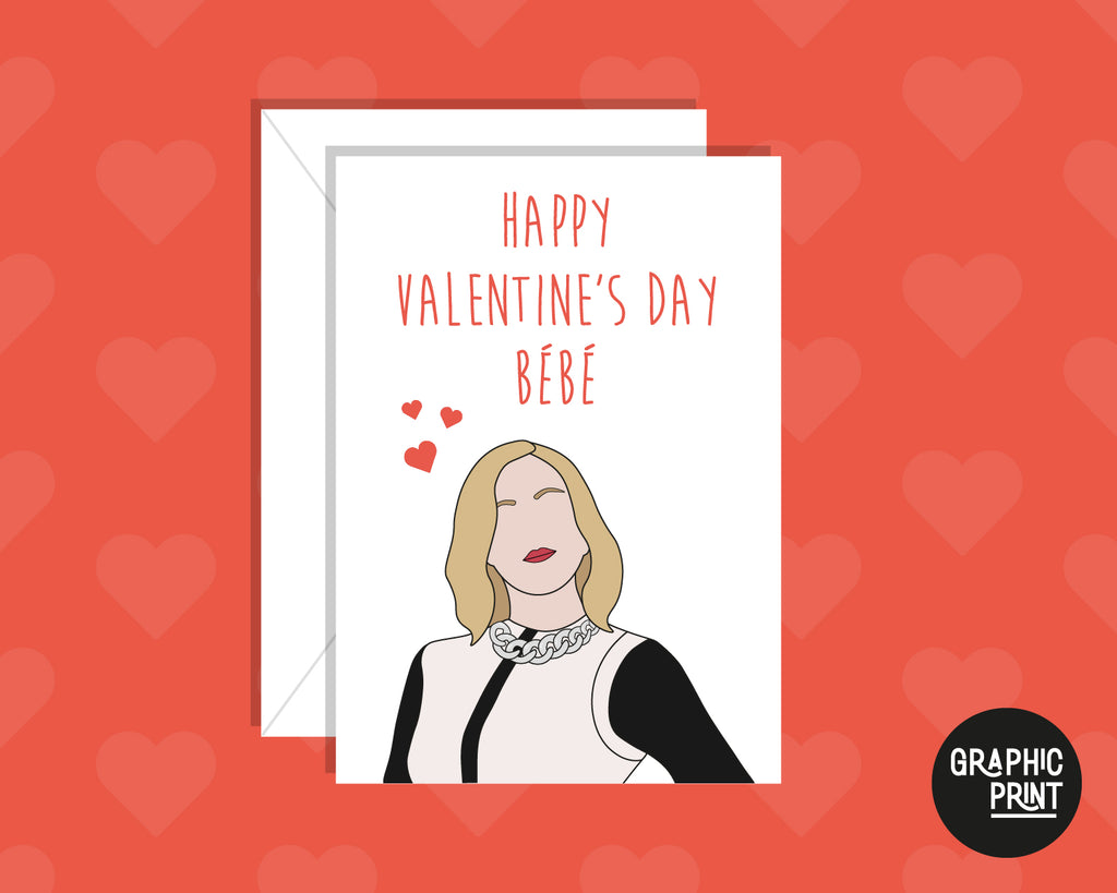 Happy Valentine's Day Bebe, Moira Schitt's Creek Valentines Day Card